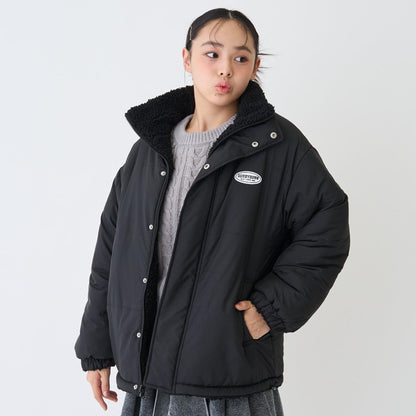 可雙面穿羊羔絨飛行夾克