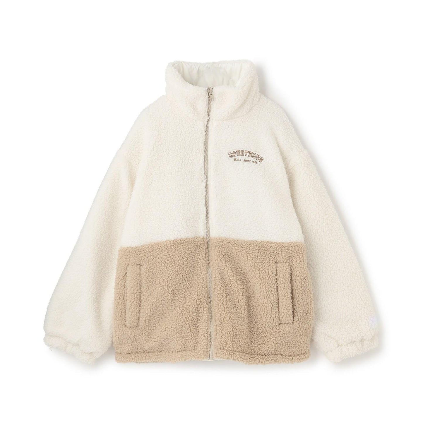 可雙面穿羊羔絨飛行夾克