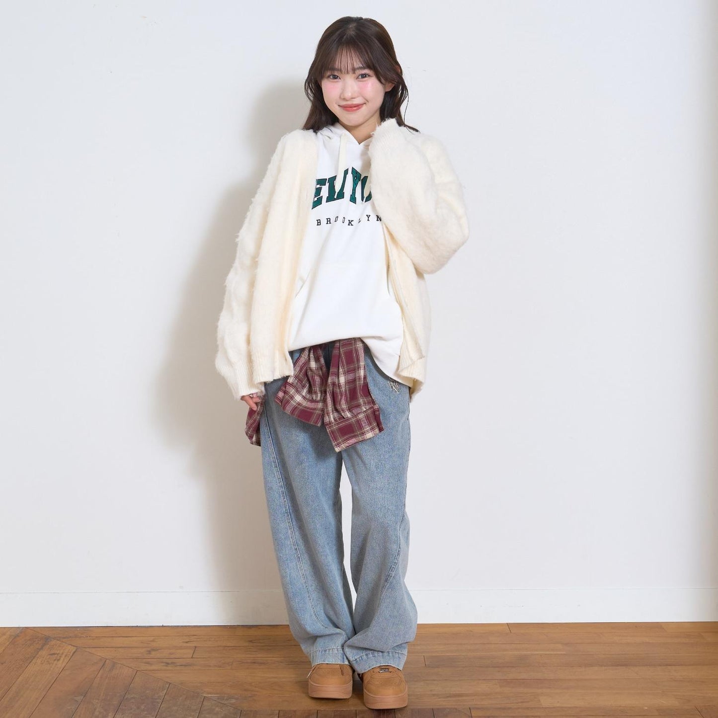 【LTXC】長毛絨寬鬆開衫