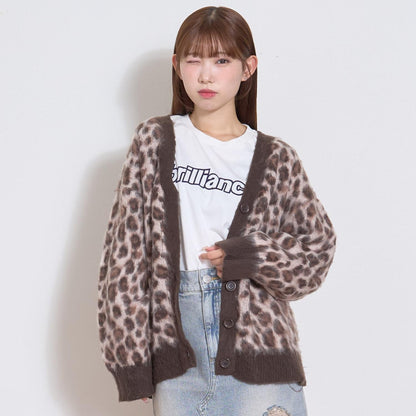 【LTXC】長毛絨寬鬆開衫