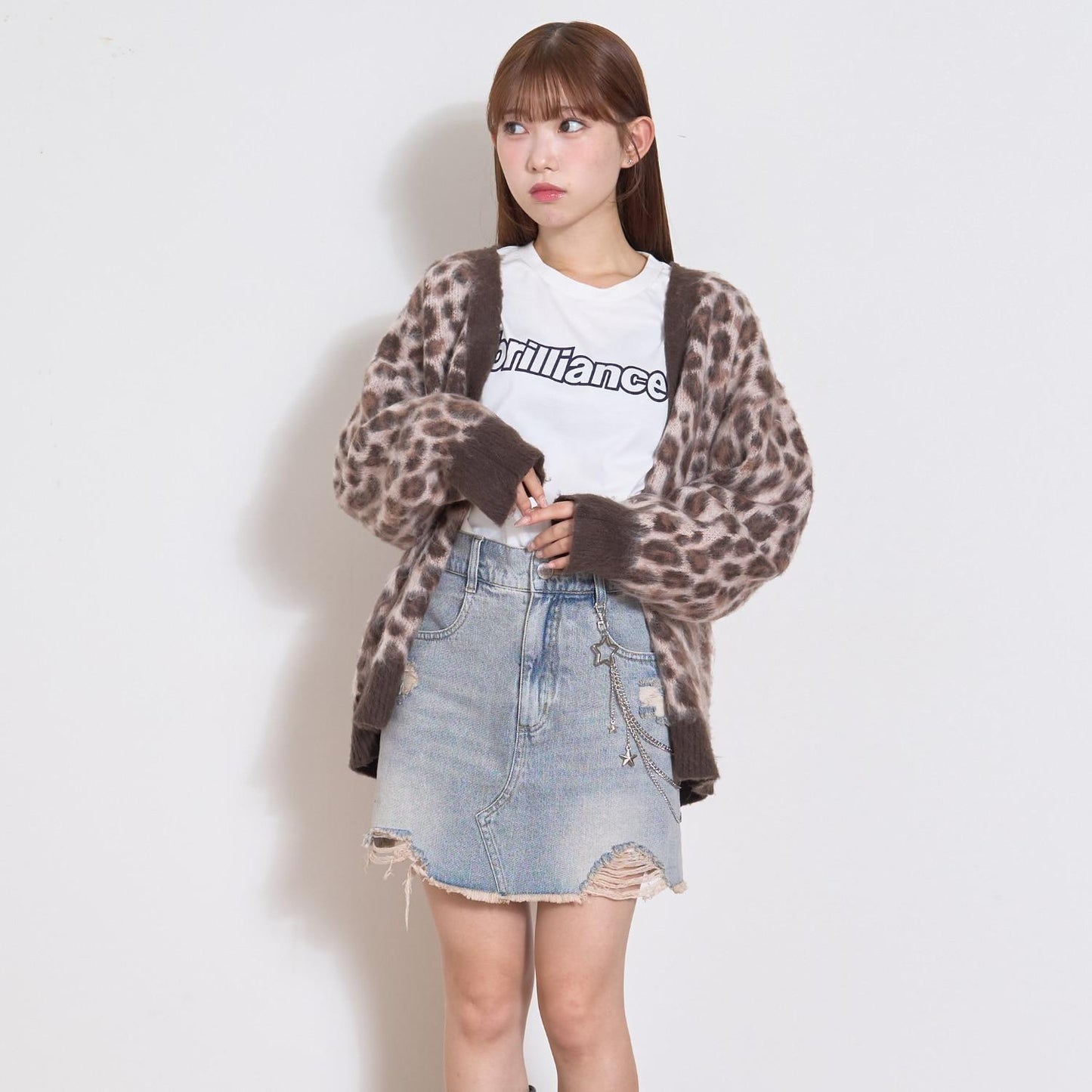 【LTXC】長毛絨寬鬆開衫