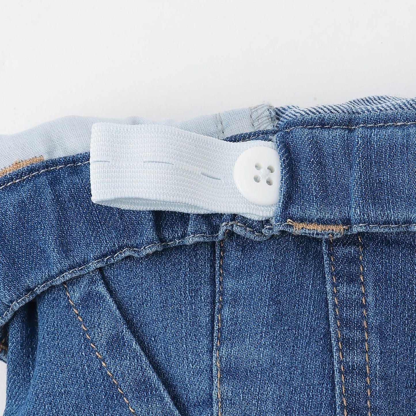 多色印花長款直筒褲