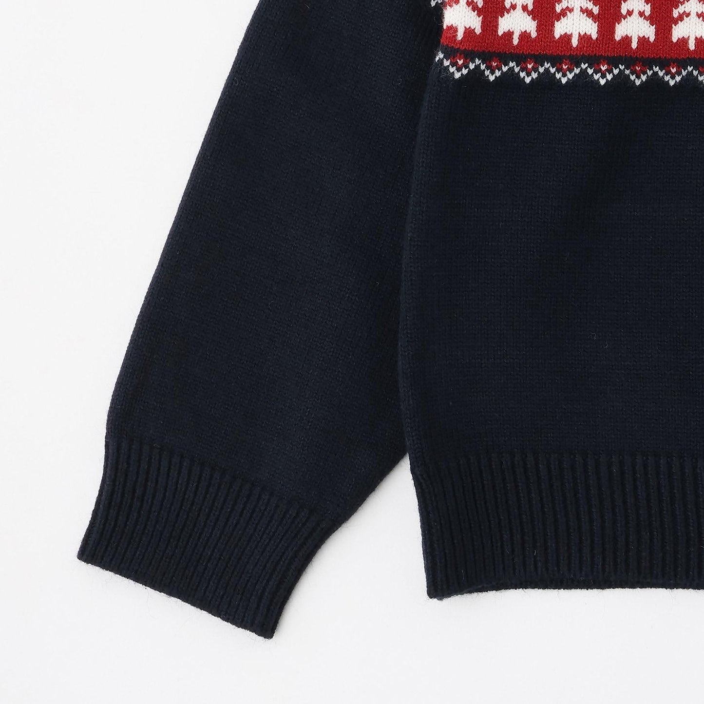 狼圖案針織套頭衫