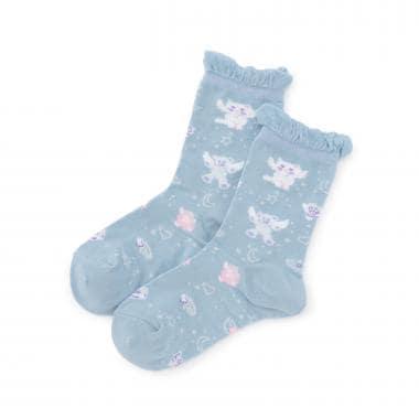 魔法圖案中筒襪