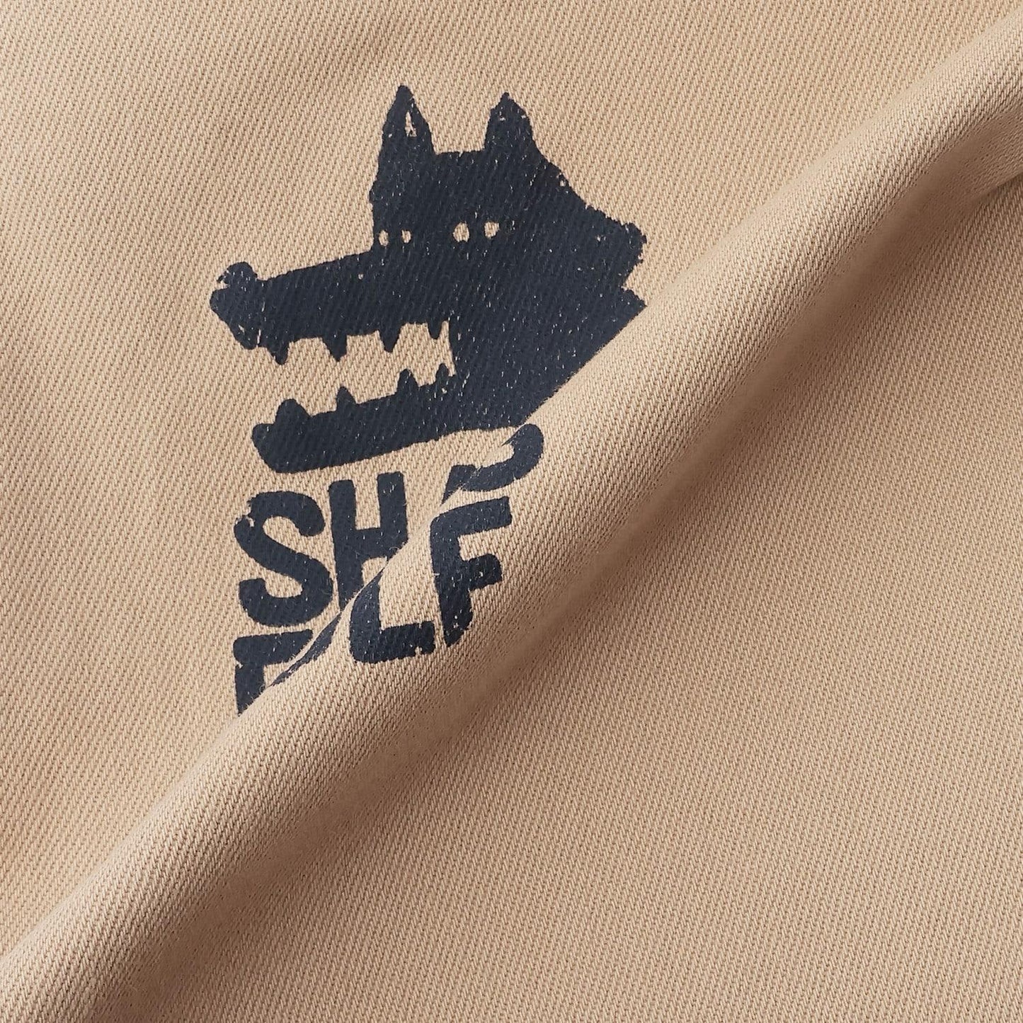 多色印花長款直筒褲