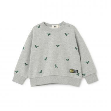 恐龍圖案刺繡衛衣