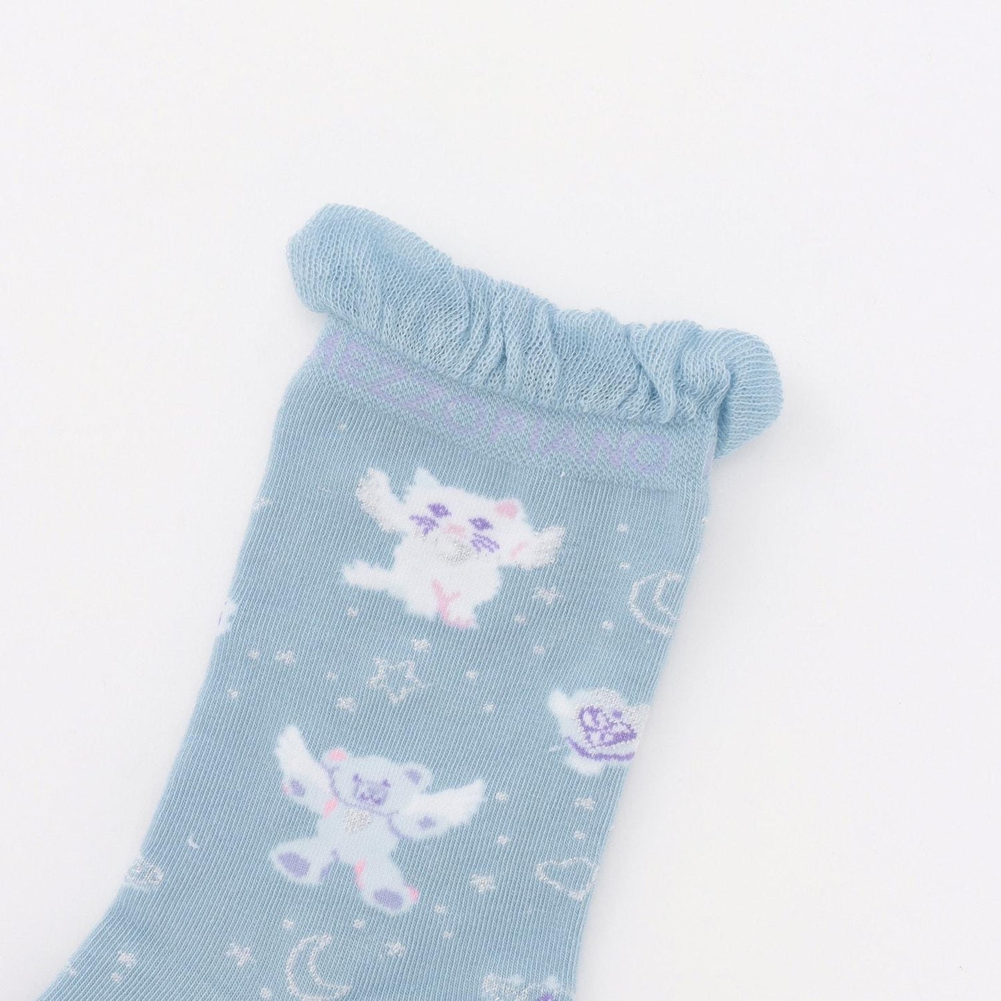 魔法圖案中筒襪