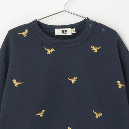 恐龍圖案刺繡衛衣