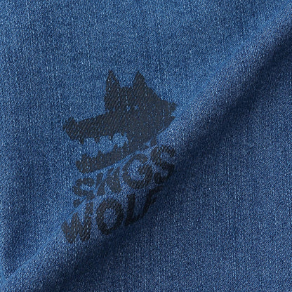 多色印花長款直筒褲