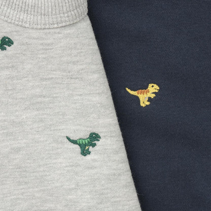 恐龍圖案刺繡衛衣