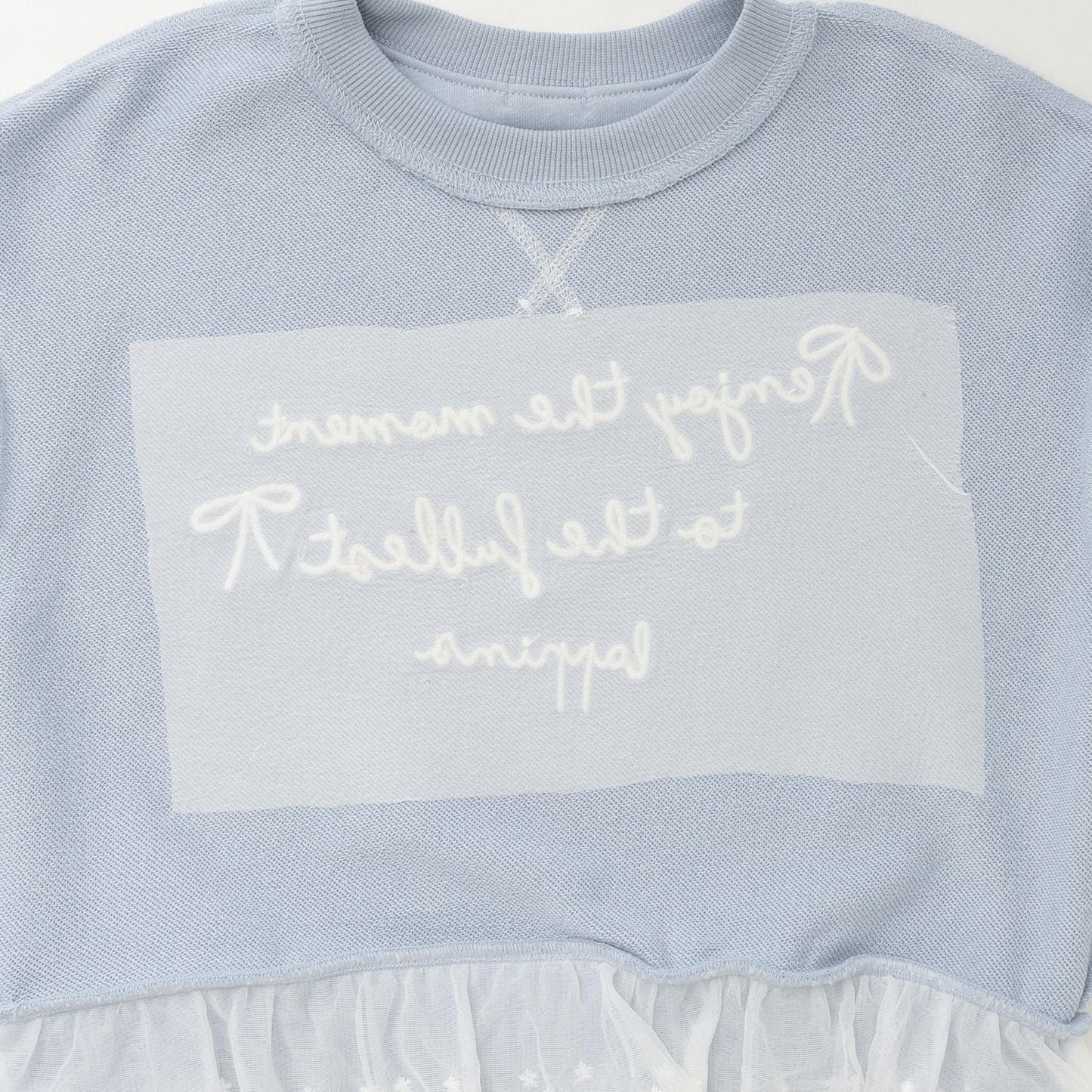 trois lapins 下襬蕾絲衛衣