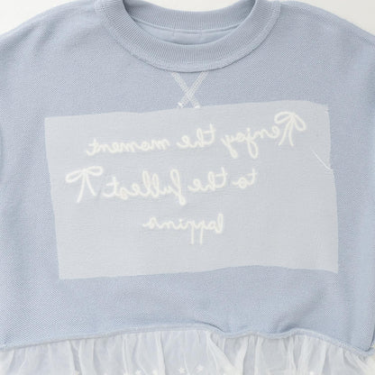 trois lapins 下襬蕾絲衛衣