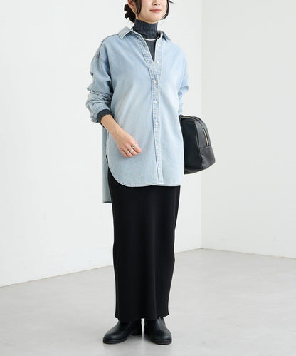 【MONN.:.(モン)】透明牛仔襯衫