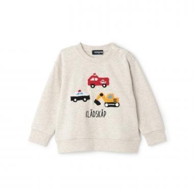 【人氣商品】【直營店無售】工程車輛編織圖案衛衣