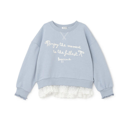 trois lapins 下襬蕾絲衛衣