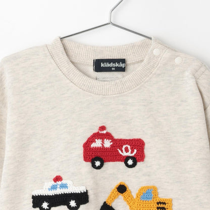 【人氣商品】【直營店無售】工程車輛編織圖案衛衣