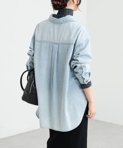 【MONN.:.(モン)】透明牛仔襯衫