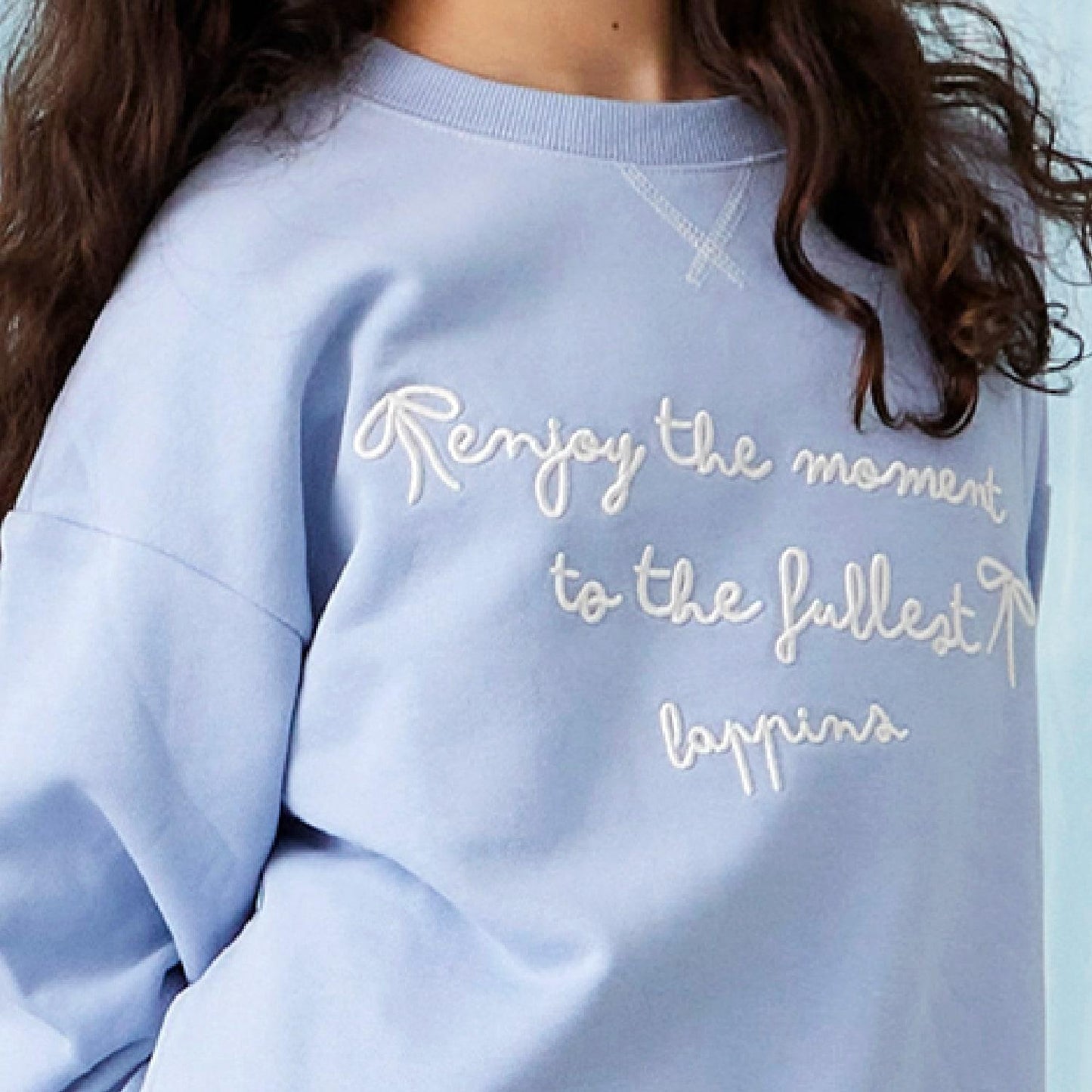 trois lapins 下襬蕾絲衛衣