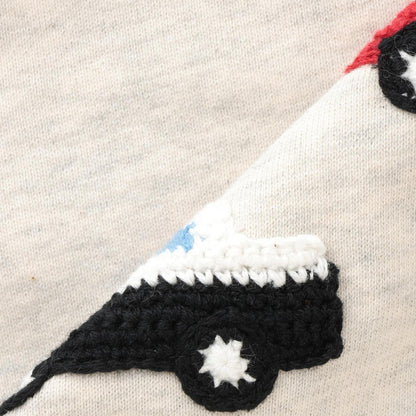 【人氣商品】【直營店無售】工程車輛編織圖案衛衣