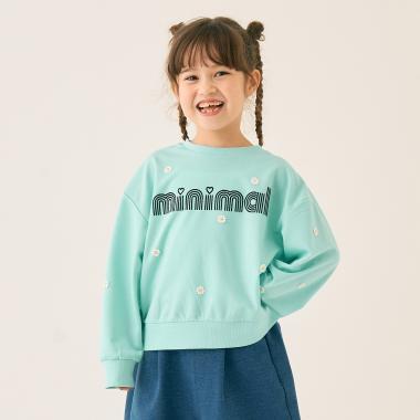 刺繡拼接套頭衫