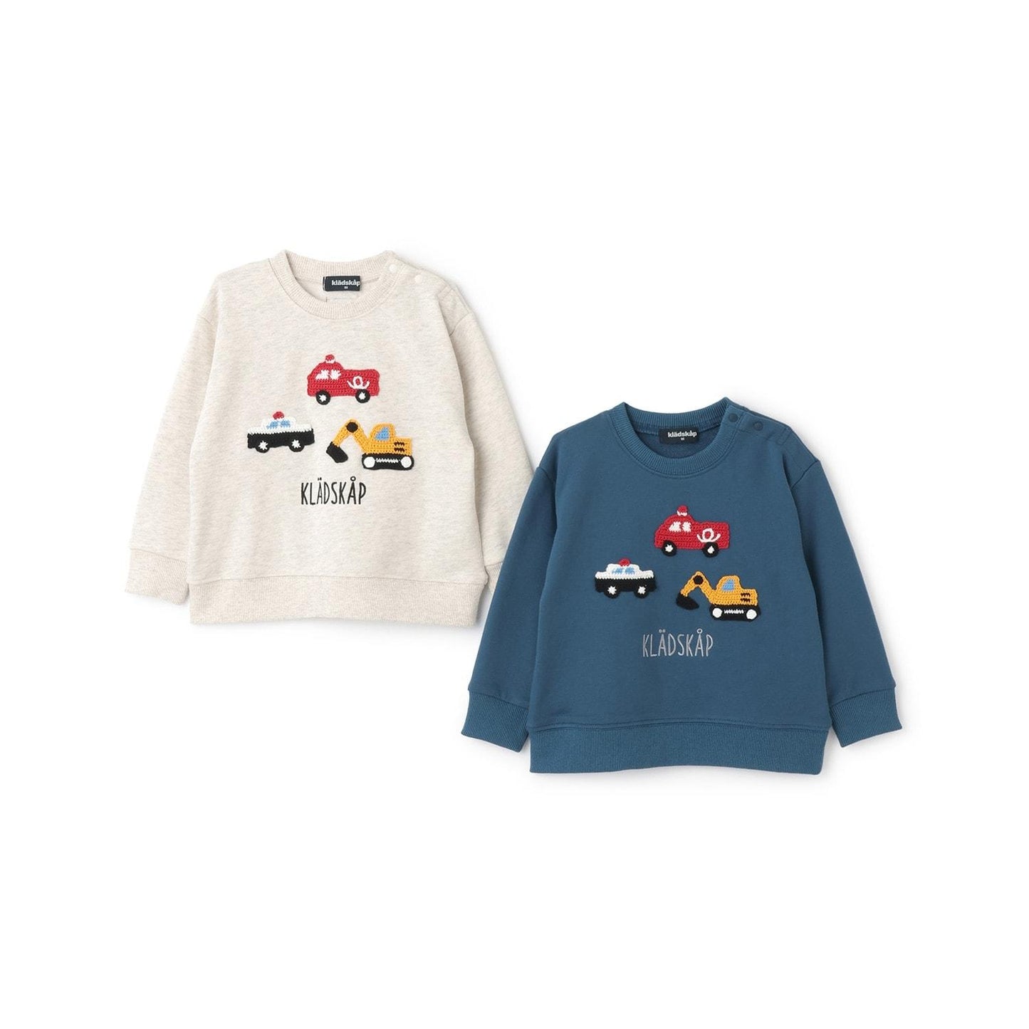 【人氣商品】【直營店無售】工程車輛編織圖案衛衣