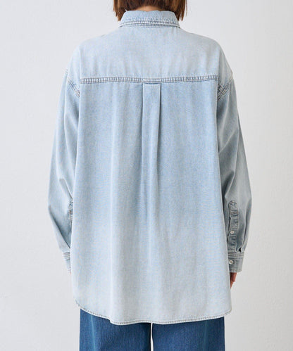 【MONN.:.(モン)】透明牛仔襯衫