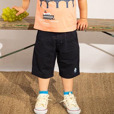 帆船圖案六分褲