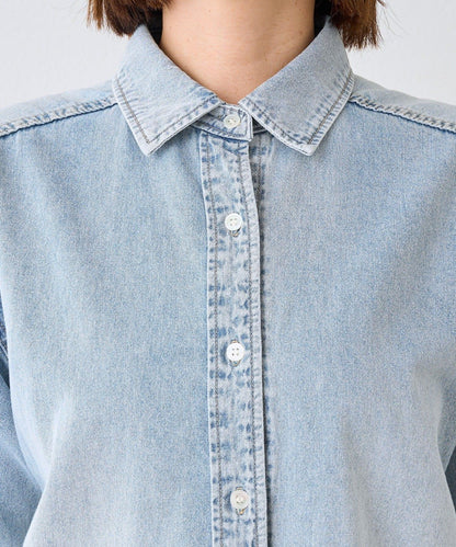 【MONN.:.(モン)】透明牛仔襯衫