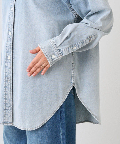【MONN.:.(モン)】透明牛仔襯衫
