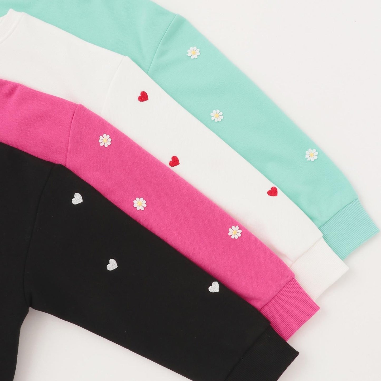 刺繡拼接套頭衫