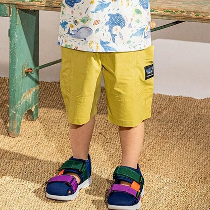 鯊魚紋理五分褲