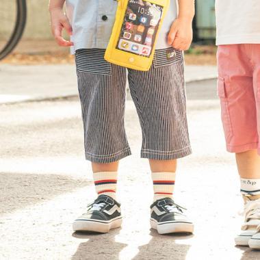 KSLP標誌條紋六分褲