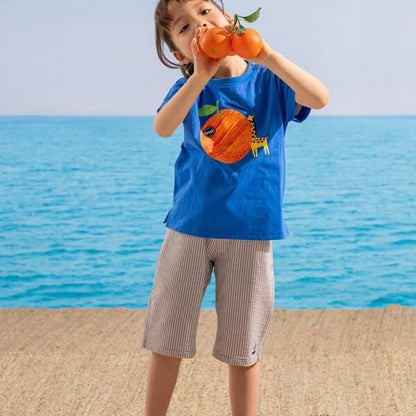 帆船圖案六分褲