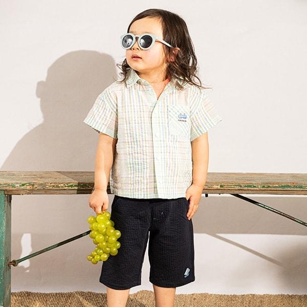 帆船圖案六分褲