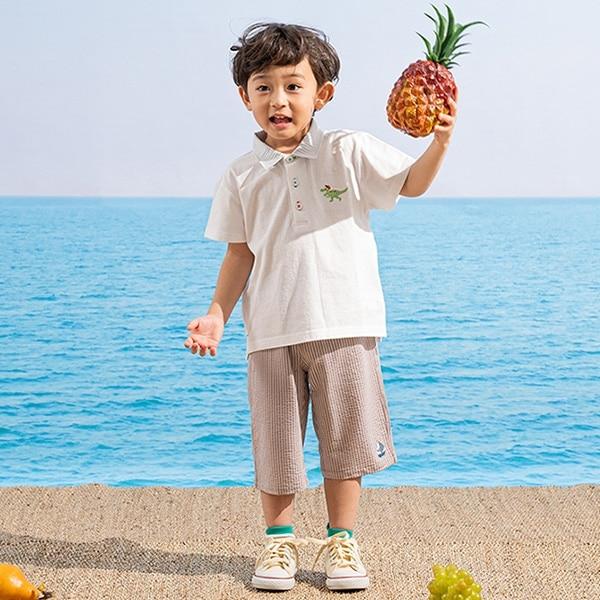 帆船圖案六分褲