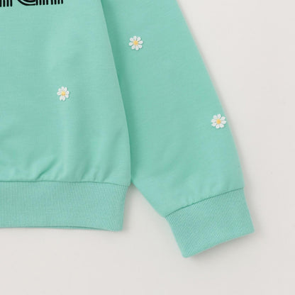 刺繡拼接套頭衫