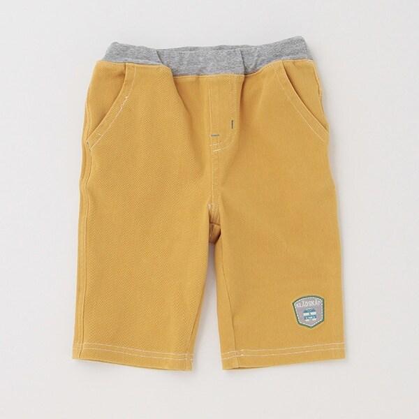 電車刺繡六分褲