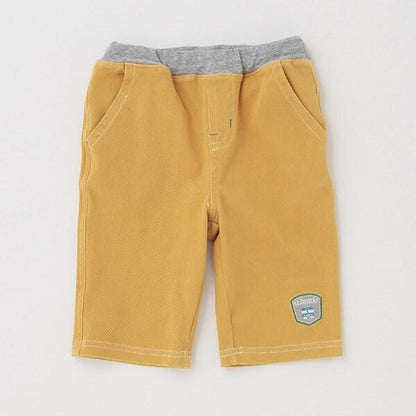 電車刺繡六分褲