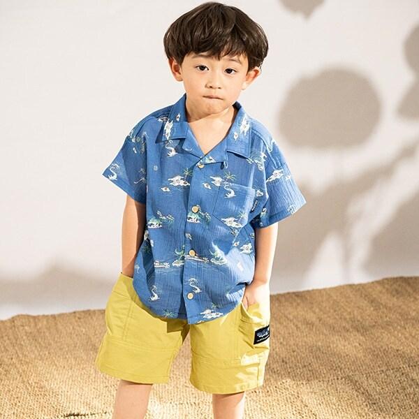 鯊魚紋理五分褲