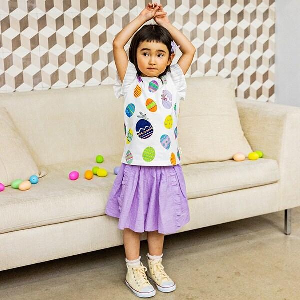 【コロボックル】《伊蘇》印花短袖長款上衣