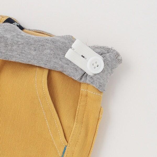 電車刺繡六分褲