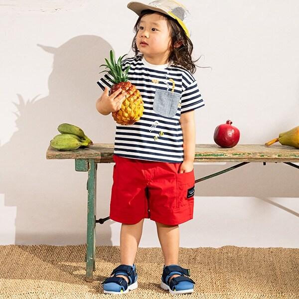 鯊魚紋理五分褲