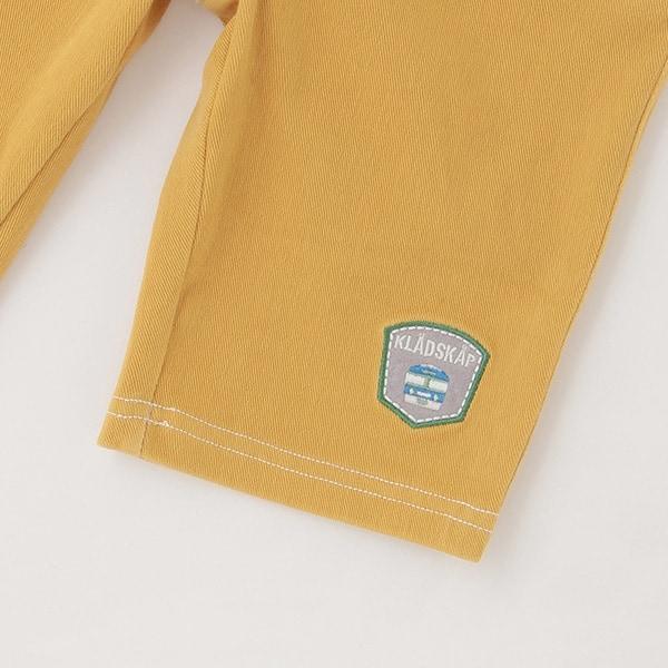 電車刺繡六分褲