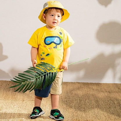 鯊魚紋理五分褲