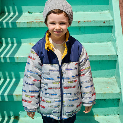 電車可雙面穿中棉夾克