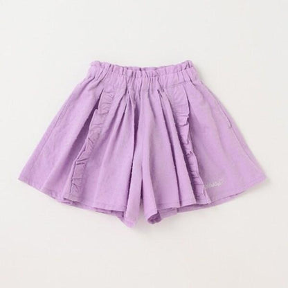 徽標刺繡闊腿短褲