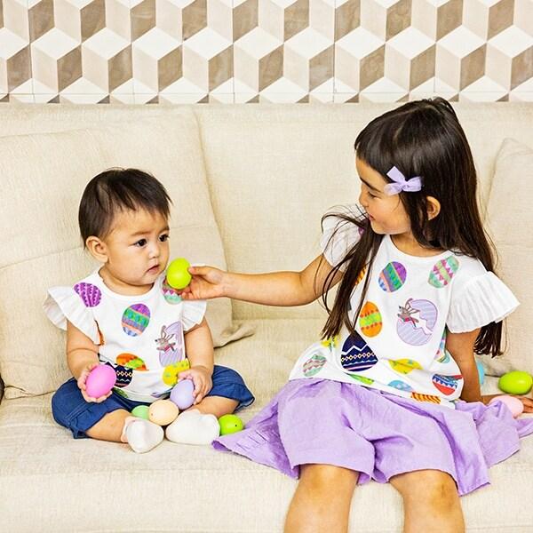 徽標刺繡闊腿短褲