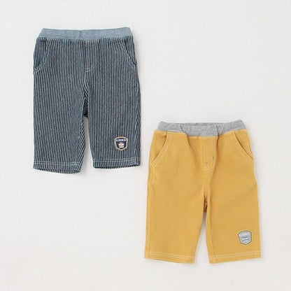 電車刺繡六分褲