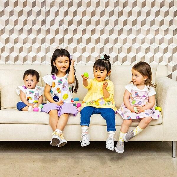 徽標刺繡闊腿短褲