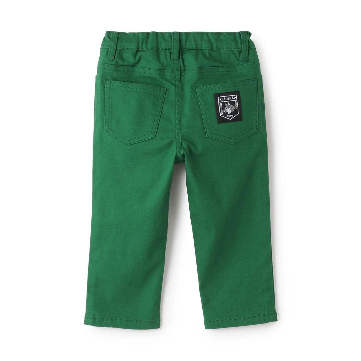 狼刺繡長款直筒褲